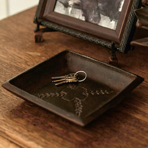 Jan Barboglio Valet w/ Embossed Cross & Laurel HOME & GIFTS - Home Decor - Decorative Accents Jan Barboglio By Blanca Santa