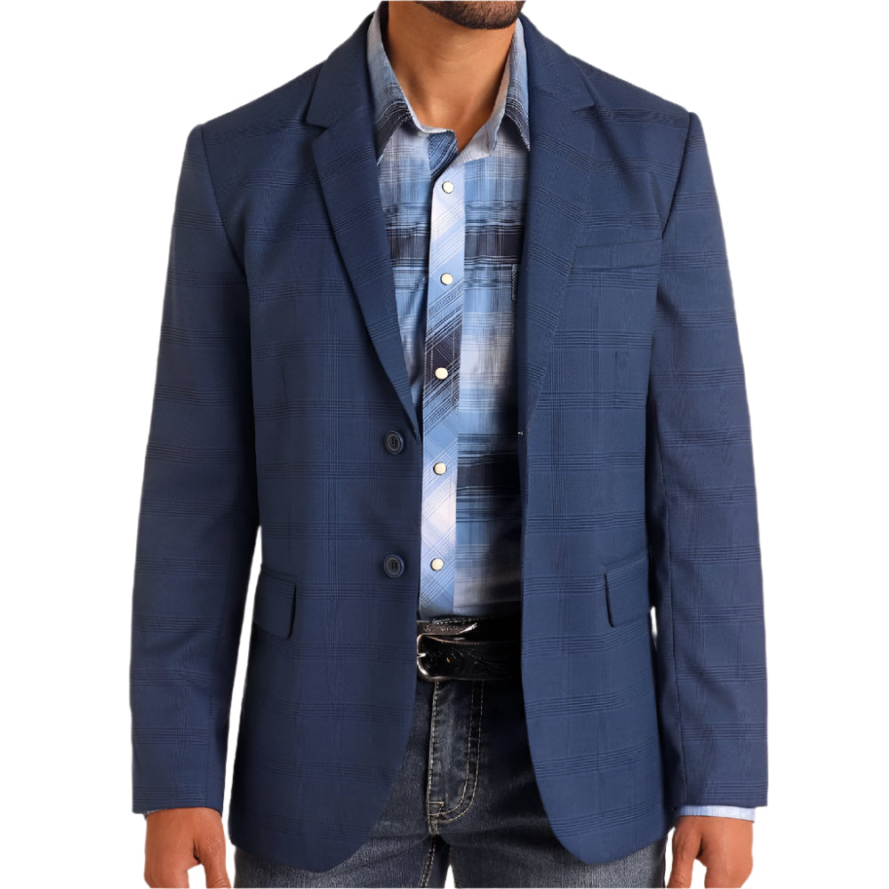 Rock & Roll Denim Men's Plaid Sport Coat — Teskeys