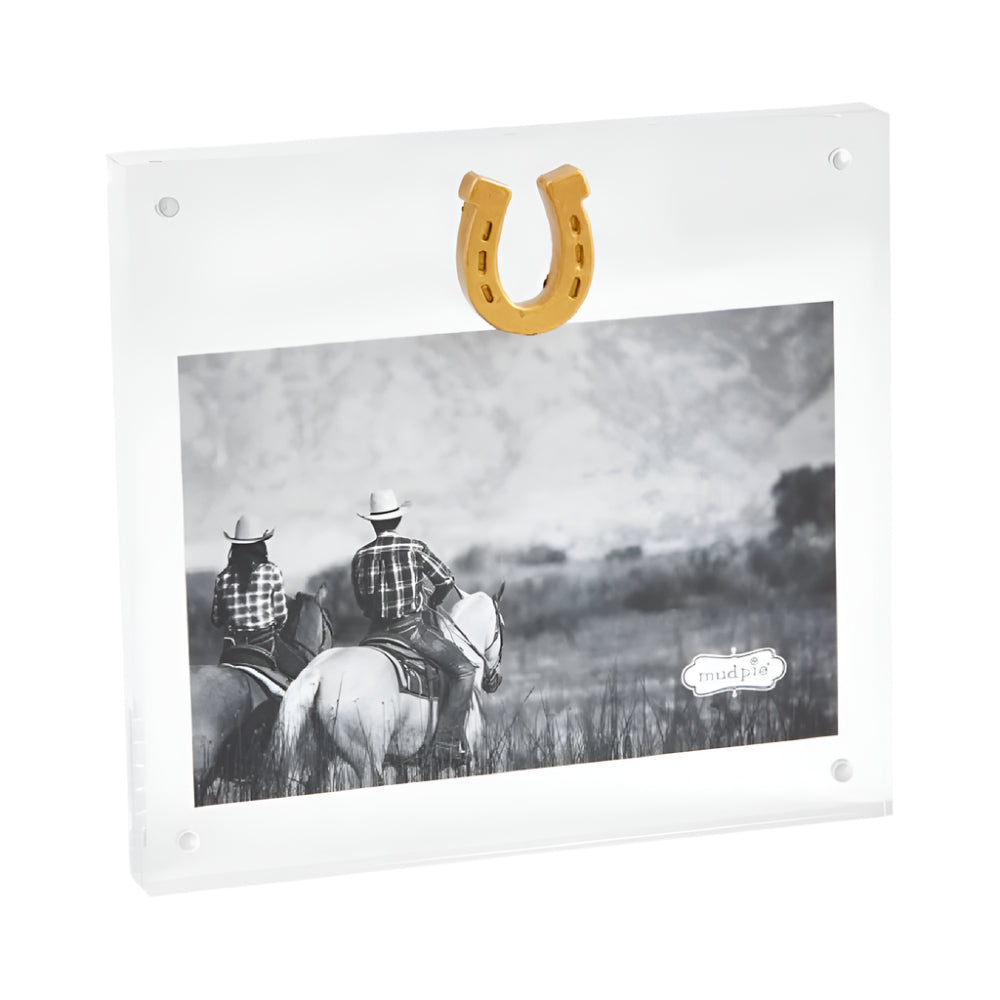 Mud Pie Horseshoe Acrylic Frame