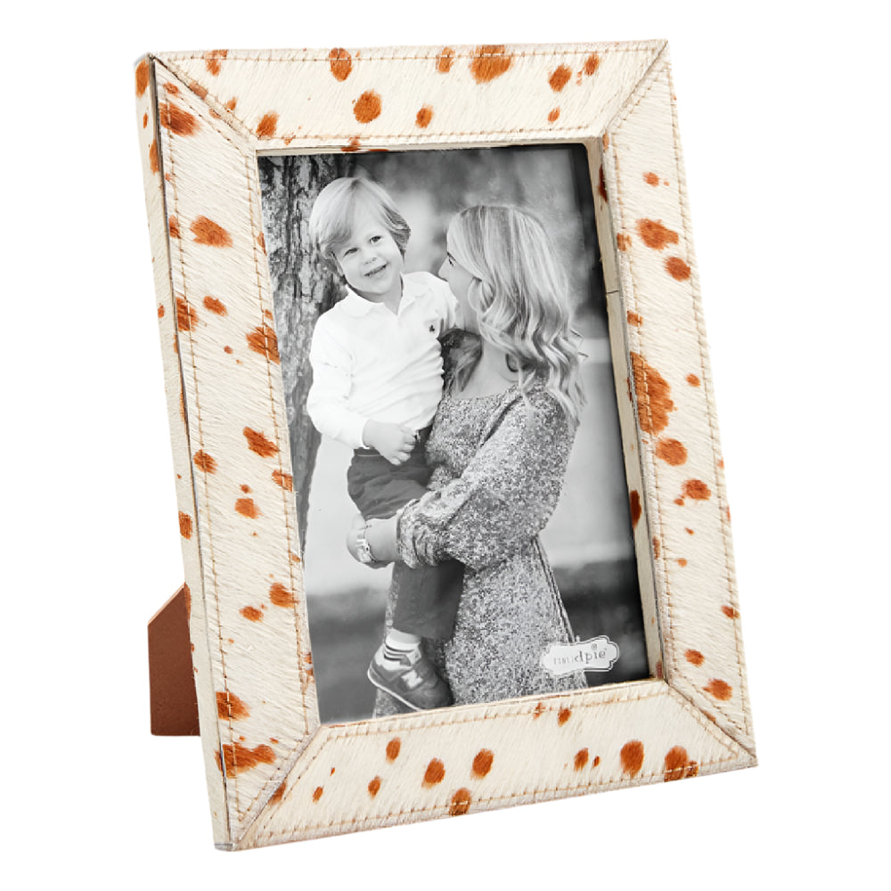 Mud Pie Brown Mohair Hide Frame - Large HOME & GIFTS - Home Decor - Wall Decor + Mirrors Mud Pie