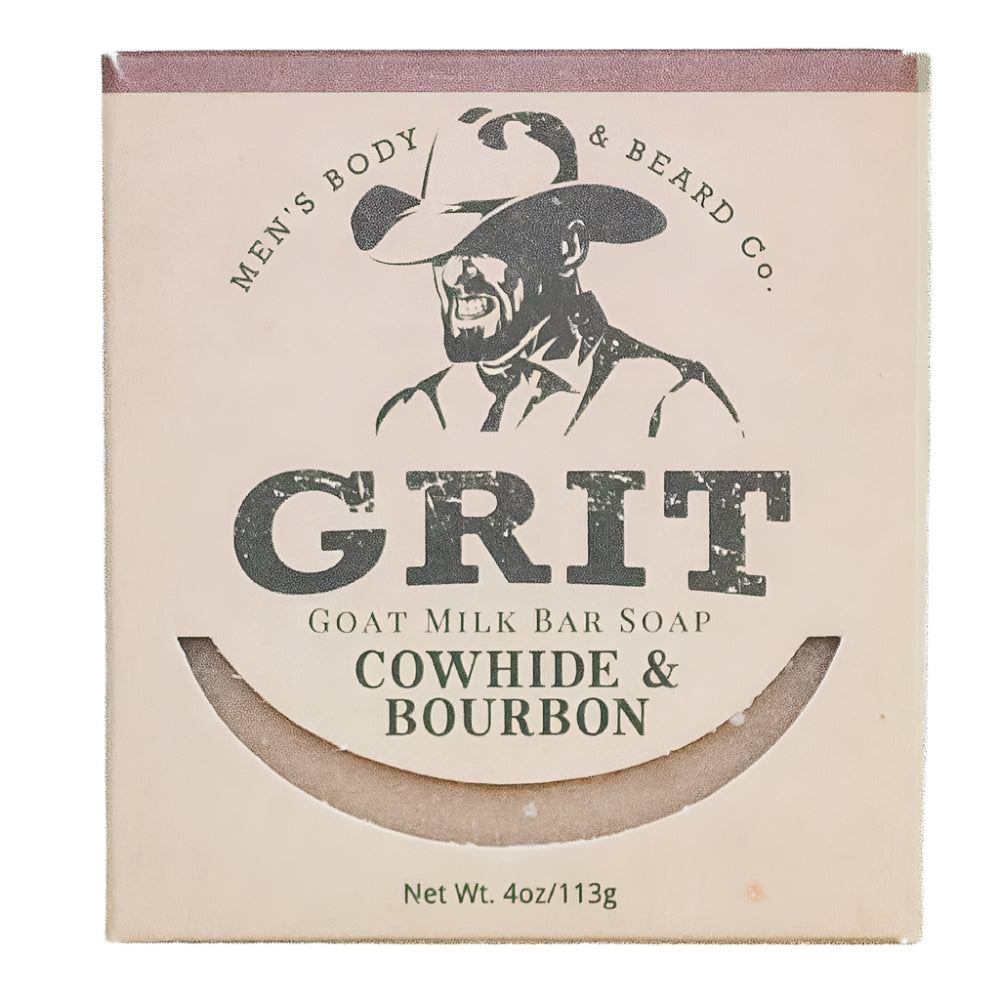 Grit Cowhide & Bourbon Goat Milk Bar Soap MEN - Accessories - Grooming & Cologne GRIT Beard Co