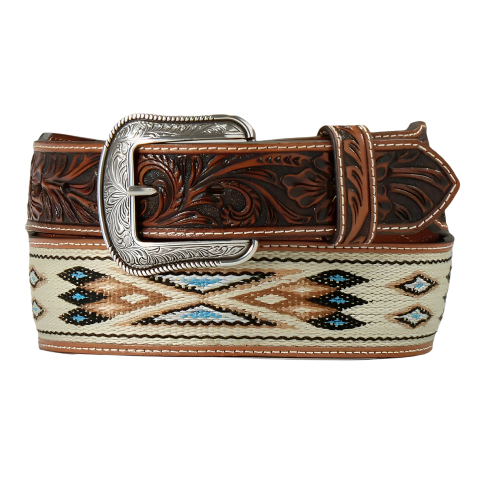 3D Men's Woven Southwest Inlay Belt MEN - Accessories - Belts & Suspenders M&F Western Products