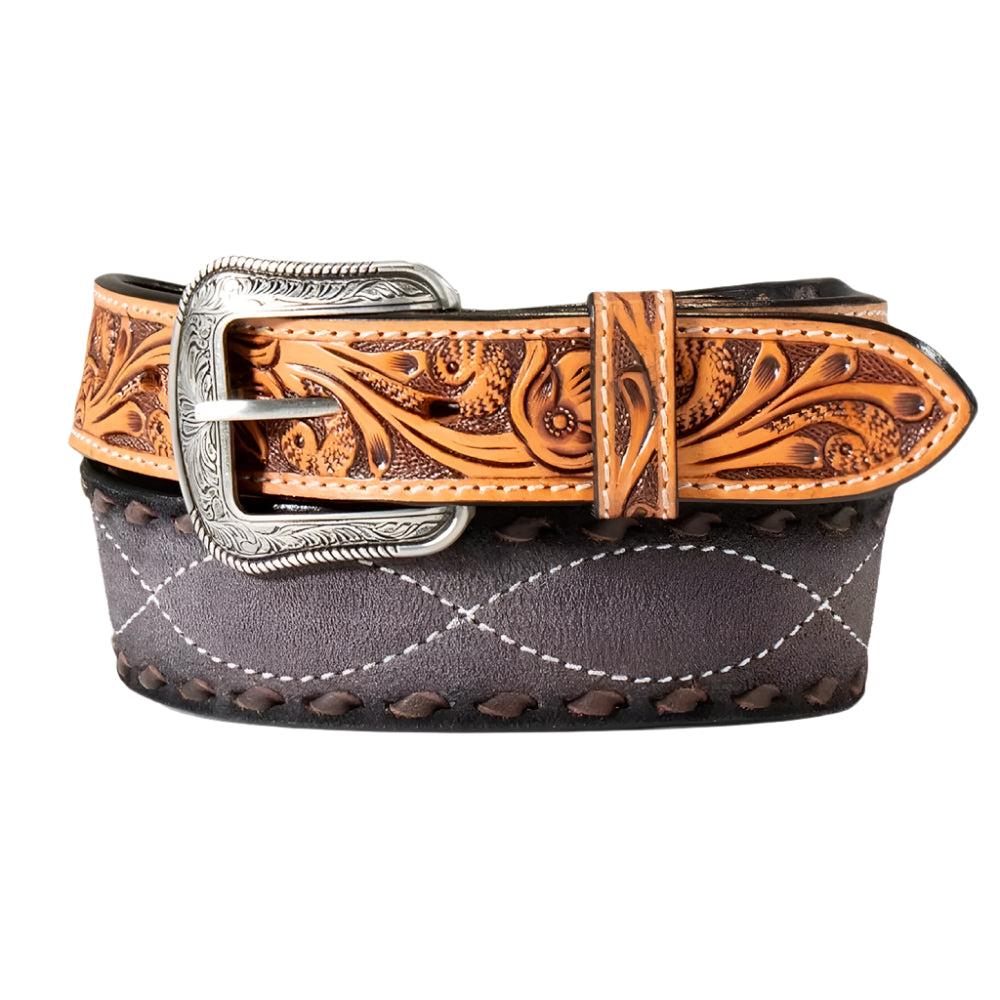 3D Men's Roughout Tooled Belt MEN - Accessories - Belts & Suspenders M&F Western Products