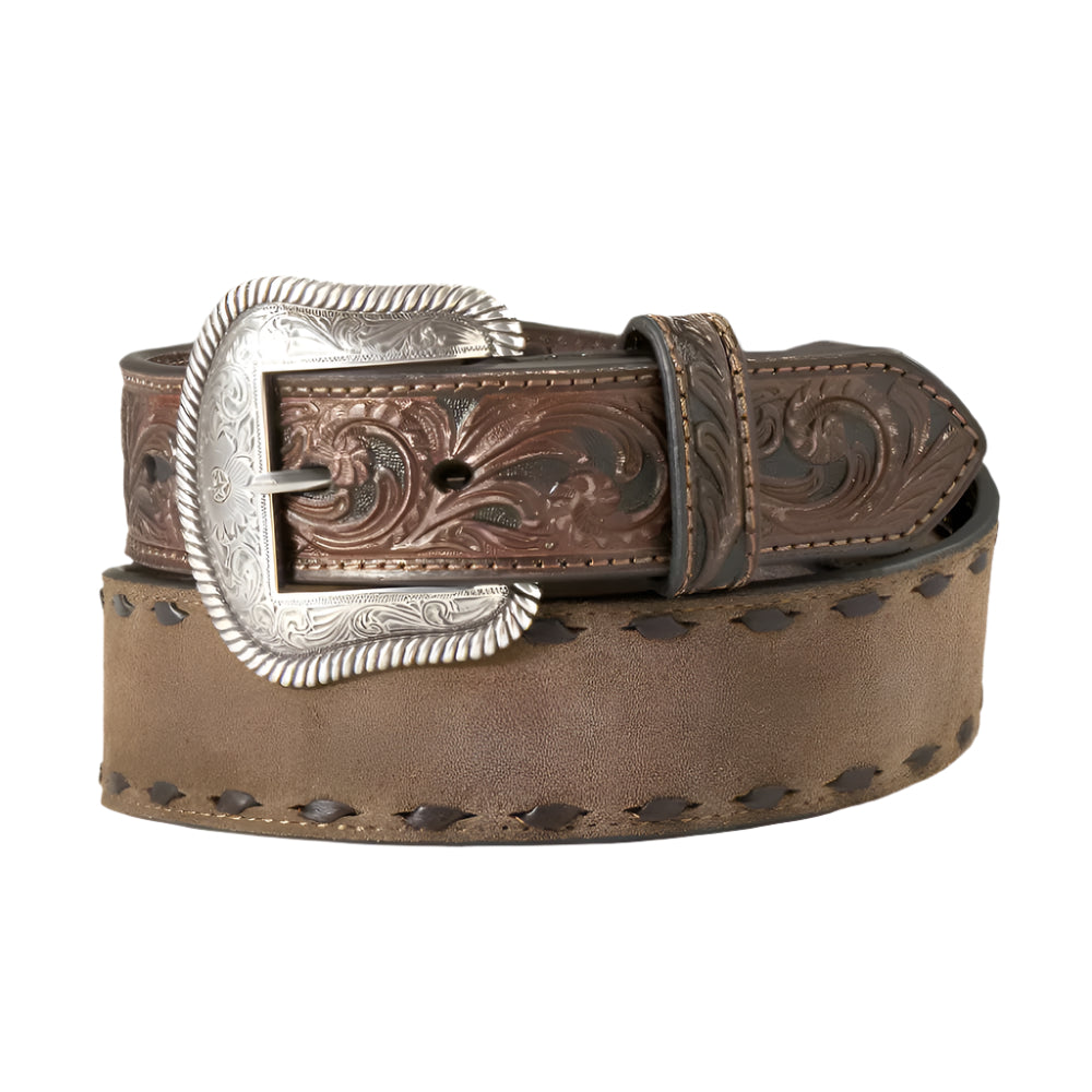 Nocona Men's Rough Embossed Lace Belt MEN - Accessories - Belts & Suspenders M&F Western Products