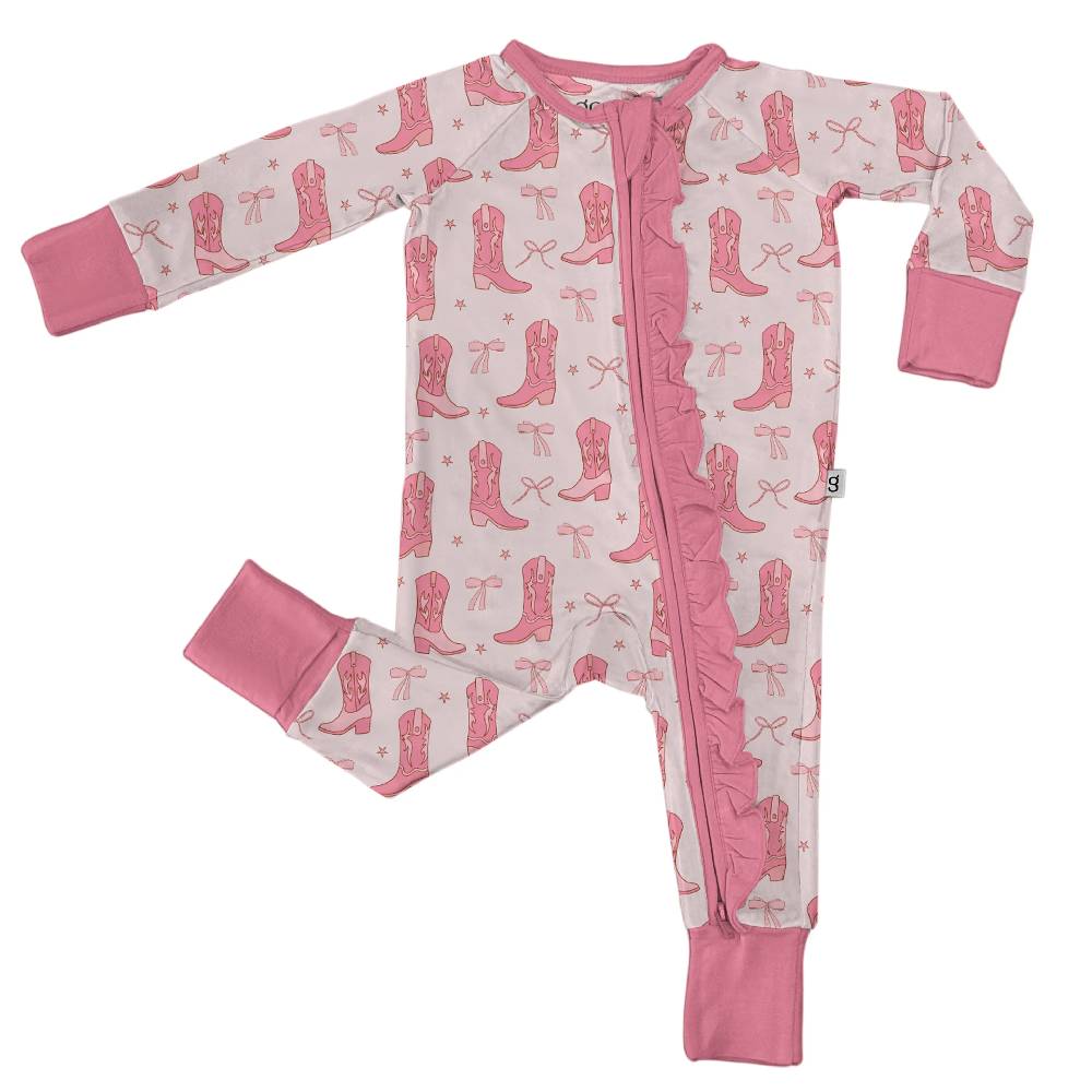 Cowgirl Boots & Bows PJs KIDS - Baby - Baby Girl Clothing Goosies