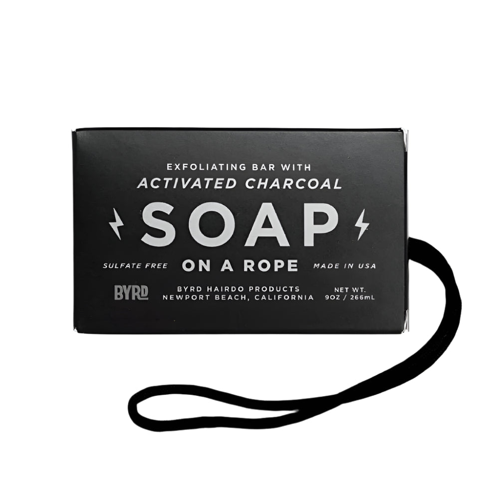 BYRD Soap On A Rope Hydrating Charcoal Bar Soap MEN - Accessories - Grooming & Cologne Byrd Hairdo Products