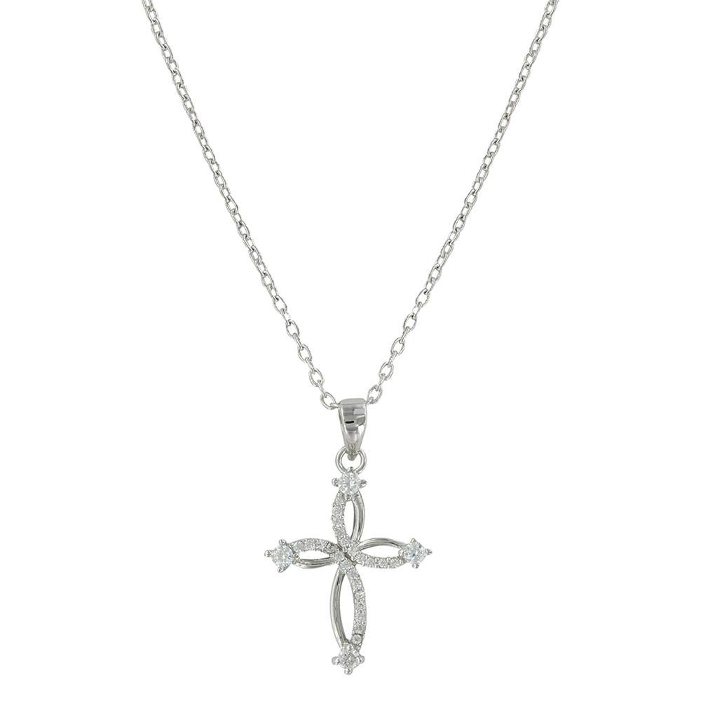 Montana Silversmith Silver Twisted Cross Necklace