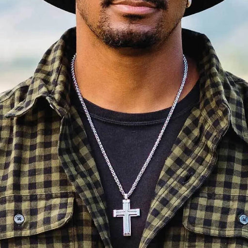 Montana Silversmith Hero's Belief Cross Necklace MEN - Accessories - Jewelry & Cuff Links Montana Silversmiths
