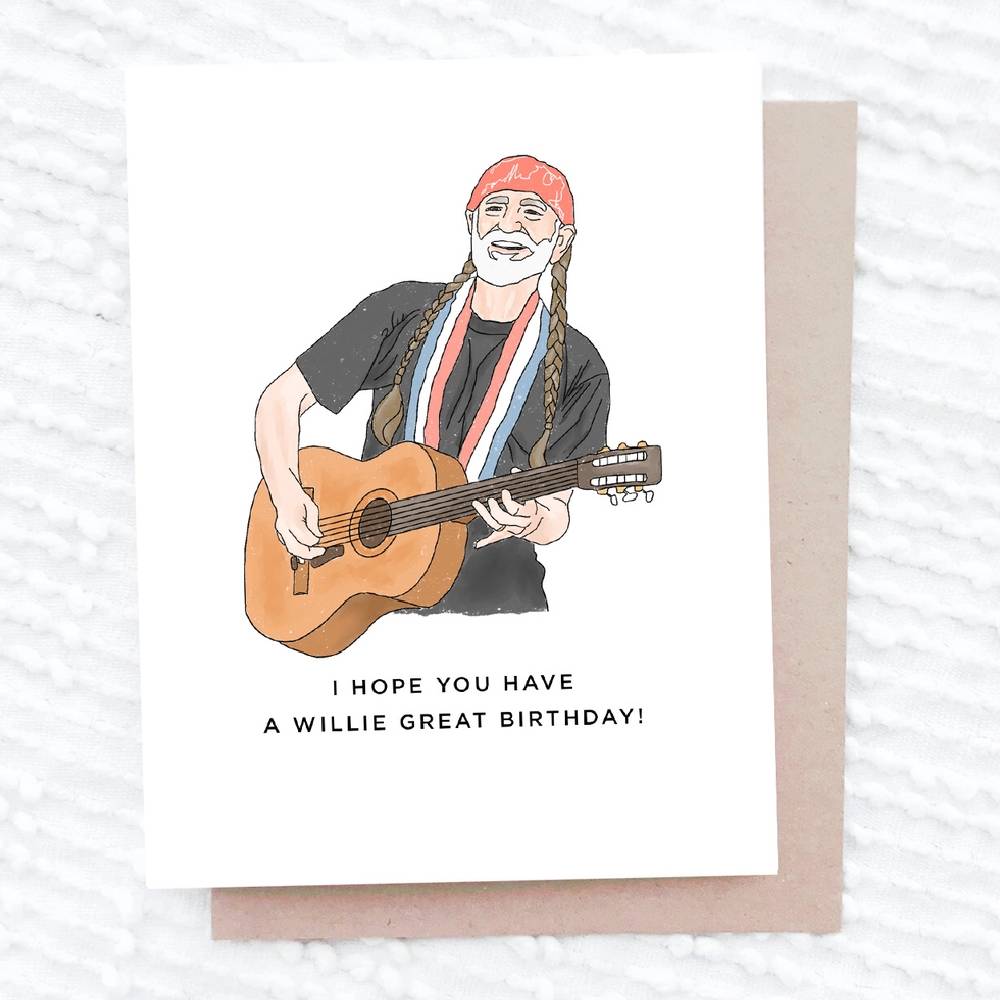 Willie Nelson Card HOME & GIFTS - Gifts Maddon and Co