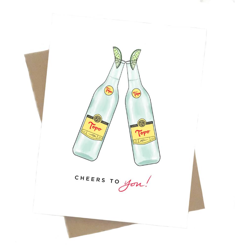 Topo "Cheers To You" Card HOME & GIFTS - Gifts Maddon and Co