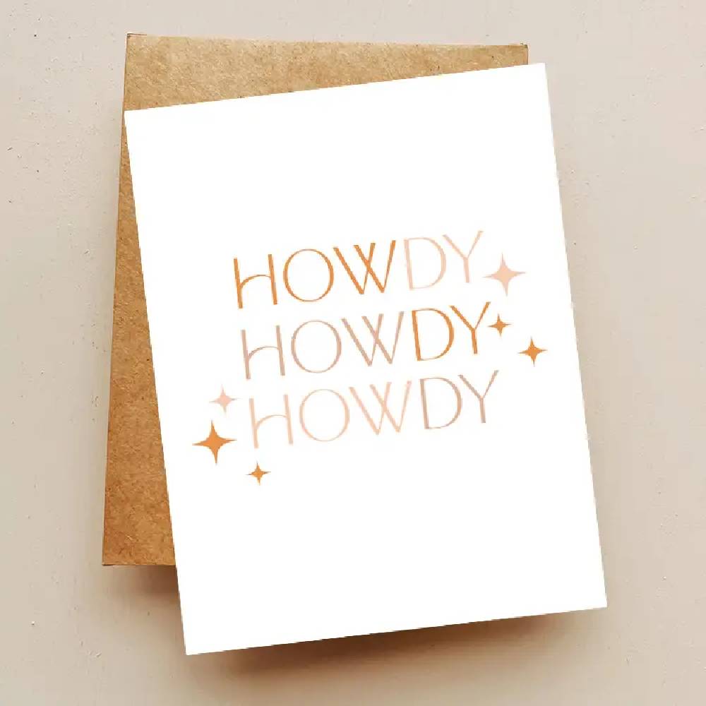 Howdy Howdy Howdy Card HOME & GIFTS - Gifts Maddon and Co