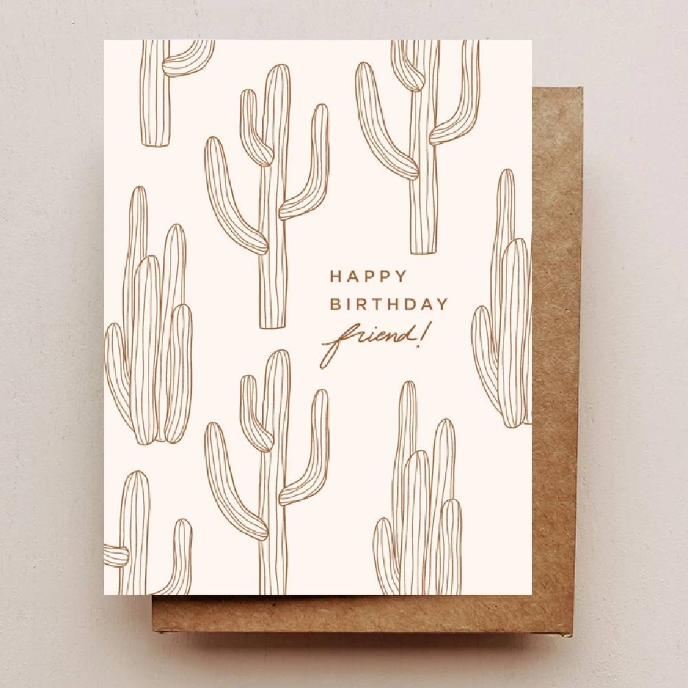 Cactus Birthday Card HOME & GIFTS - Gifts Maddon and Co