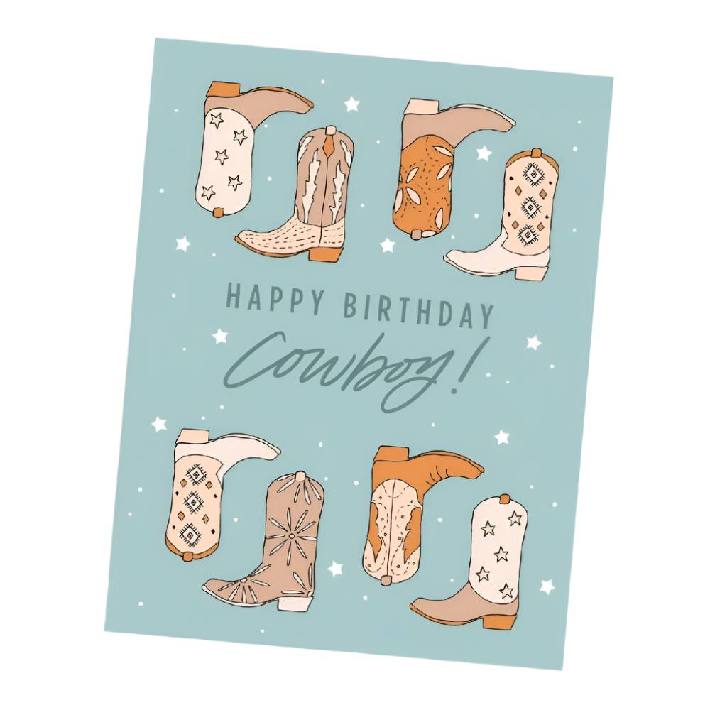 "Happy Birthday Cowboy" Card HOME & GIFTS - Gifts Maddon and Co