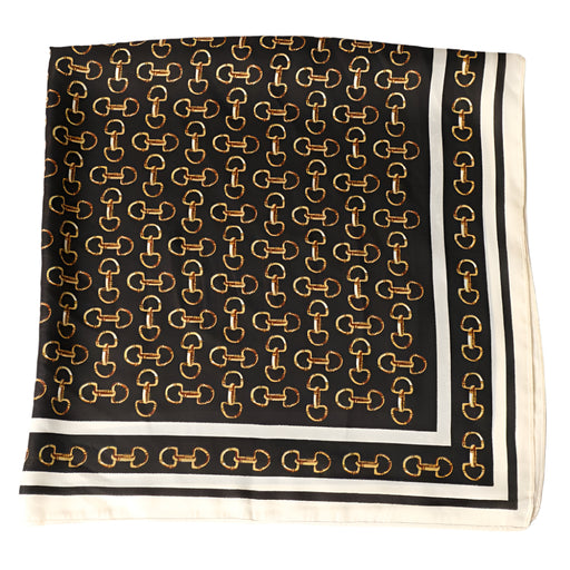 Horsebit Scarf - Black ACCESSORIES - Additional Accessories - Wild Rags & Scarves Fashion City
