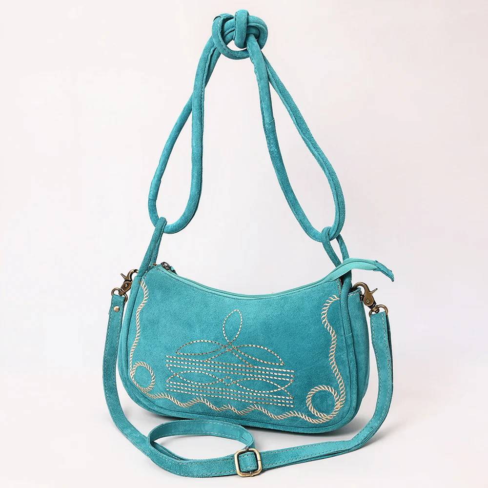 Genuine Suede Crossbody Bag WOMEN - Accessories - Handbags - Shoulder Bags Spaghetti Western