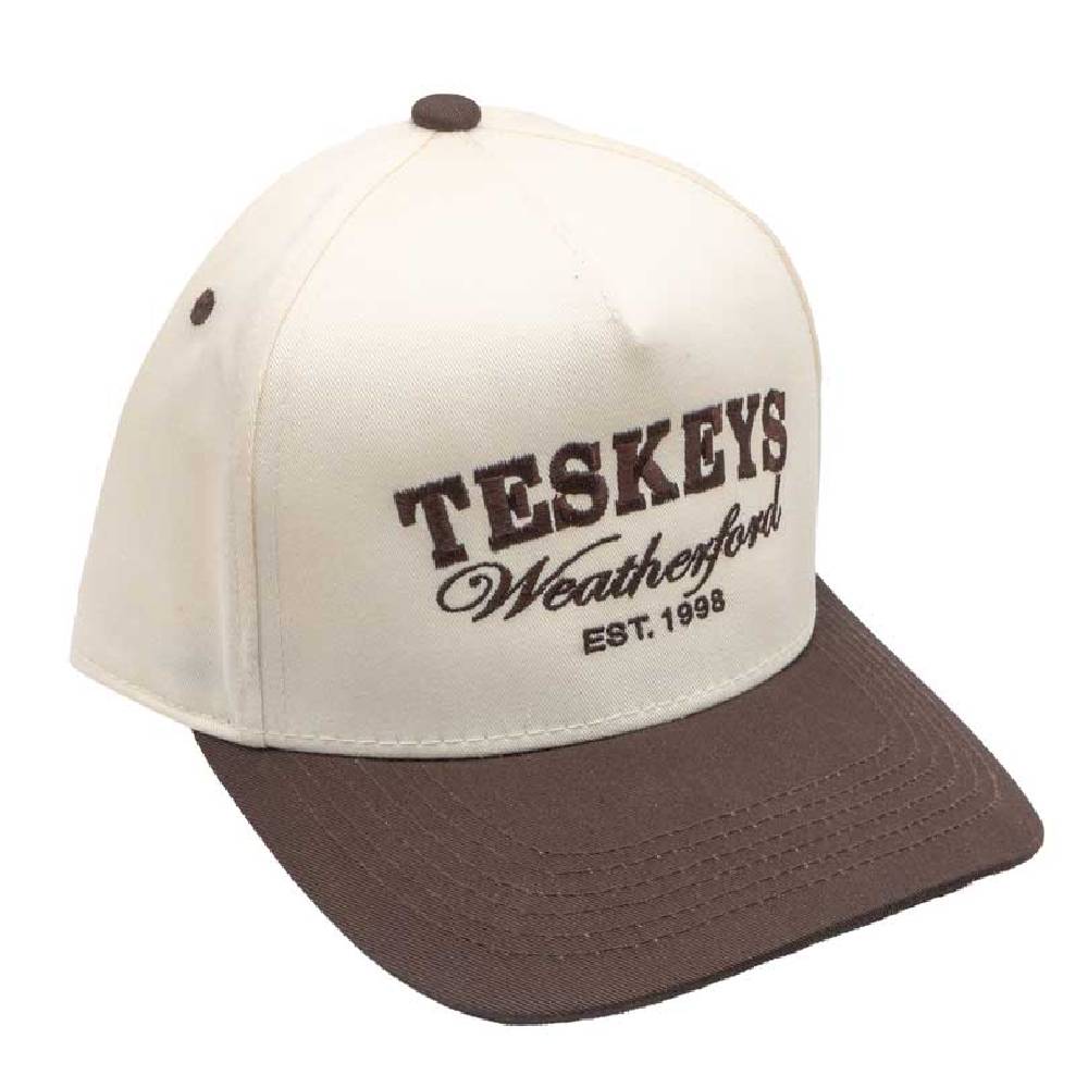 Teskey's Weatherford Cap - Brown/Natural TESKEY'S GEAR - Baseball Caps Brandsma Promotions