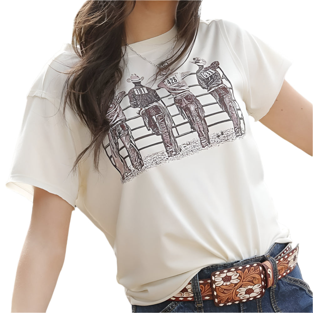 Cruel Denim Cowboy Contestant Tee WOMEN - Clothing - Tops - Short Sleeved Cruel Denim