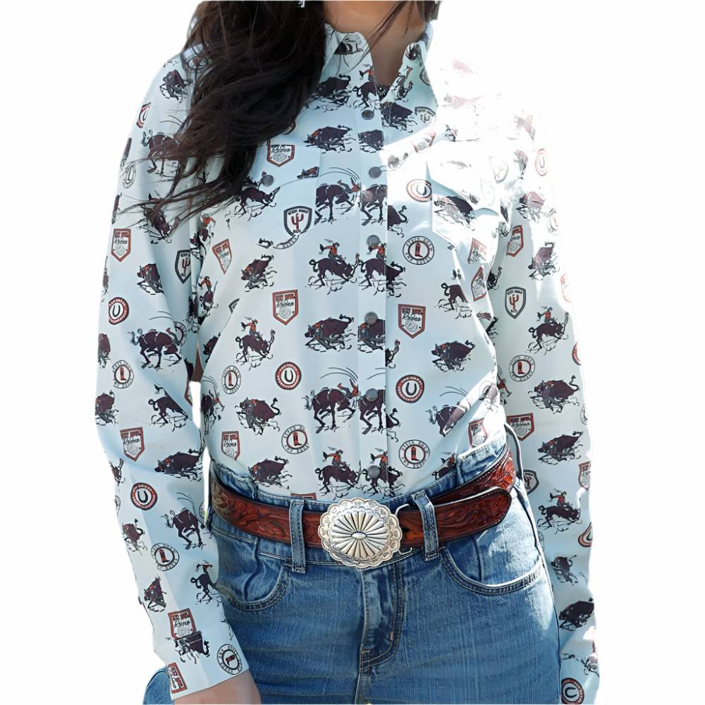 Cruel Denim Western Pearl Snap Shirt WOMEN - Clothing - Tops - Long Sleeved Cruel Denim