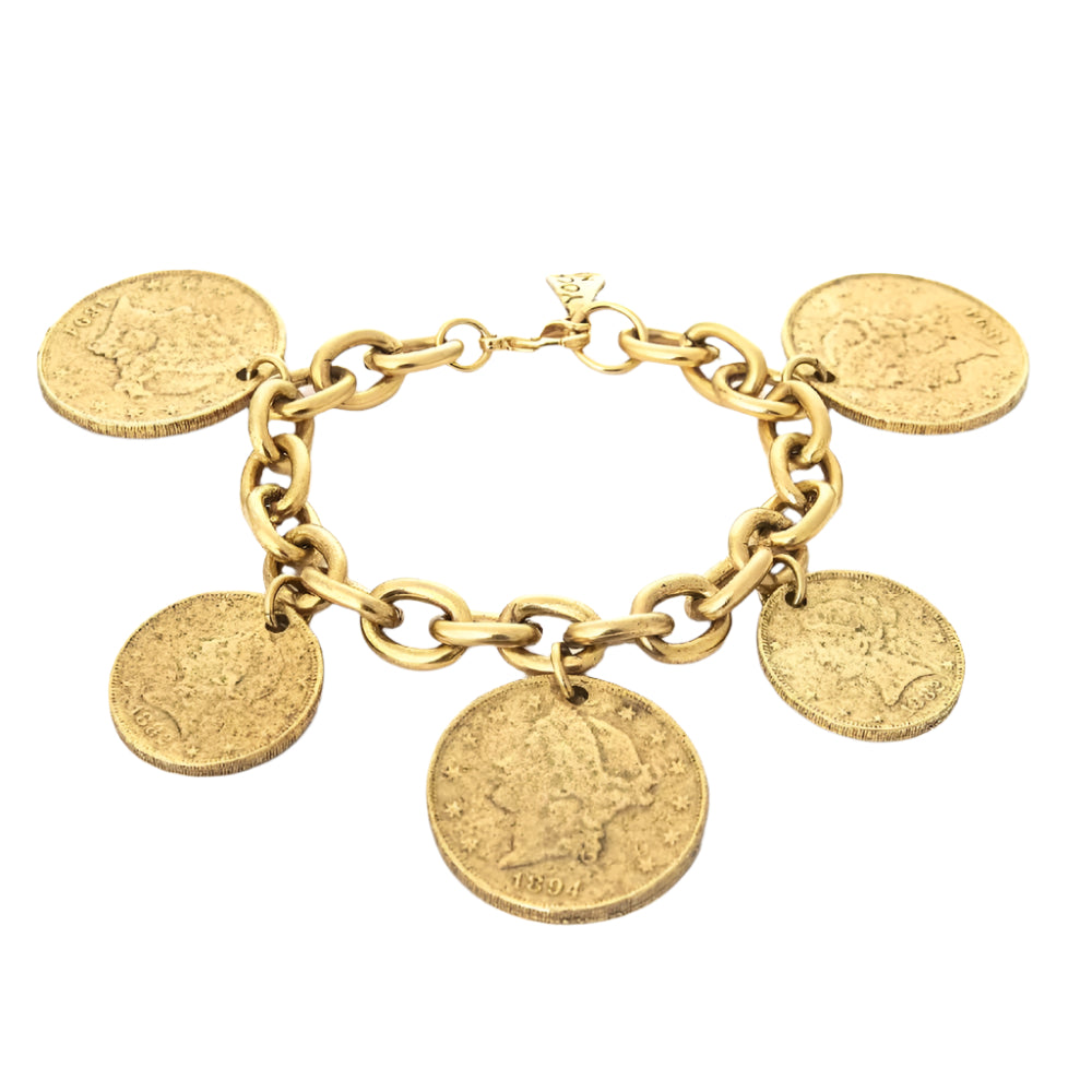 Piera Roman Coin Bracelet WOMEN - Accessories - Jewelry - Bracelets Yochi NY