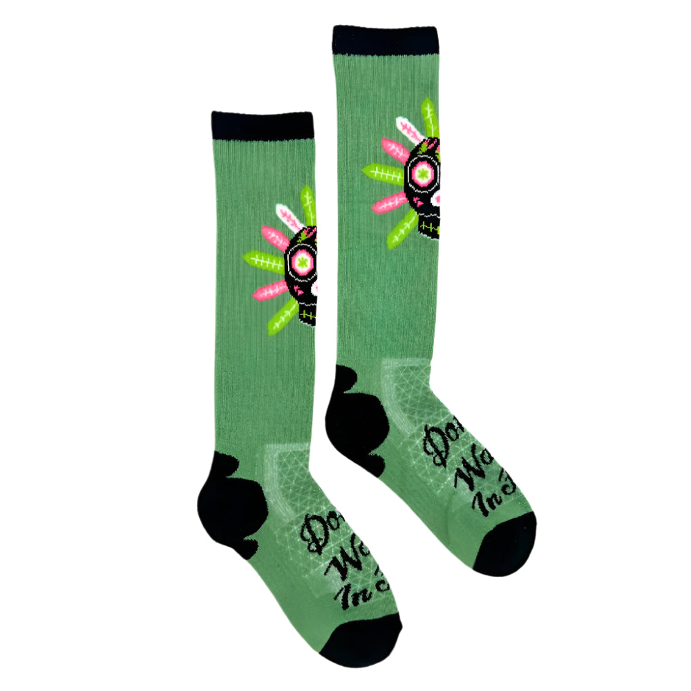 Lucky Chuck "Don't Walk In Fear" Performance Socks WOMEN - Clothing - Intimates & Hosiery Lucky Chuck