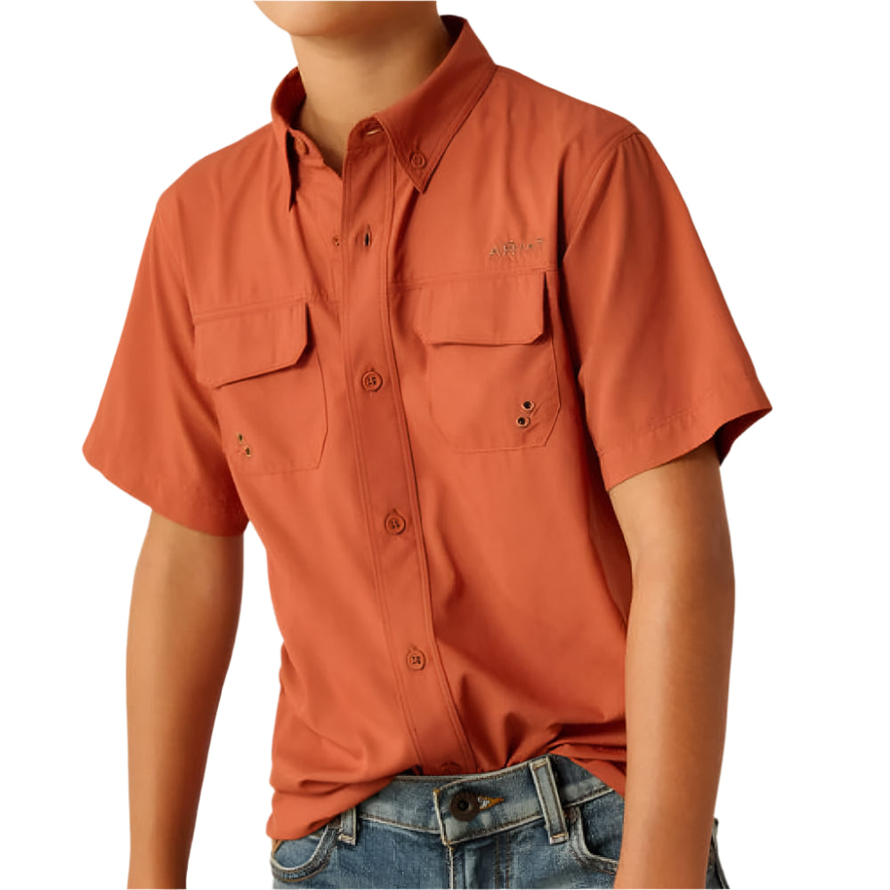 Ariat Boy's VentTek Outbound Classic Fit Shirt KIDS - Boys - Clothing - Shirts - Short Sleeve Shirts Ariat Clothing