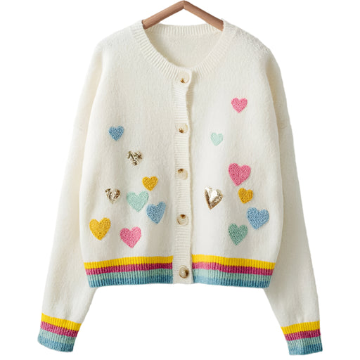 * Hearted Away Knit Cardigan - FINAL SALE WOMEN - Clothing - Sweaters & Cardigans Urban Daizy