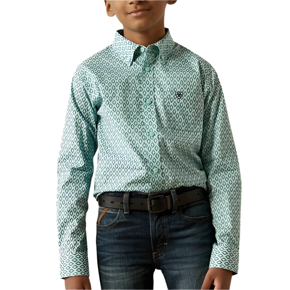 Ariat Boy's Canyon Button Down Shirt KIDS - Boys - Clothing - Shirts - Long Sleeve Shirts Ariat Clothing