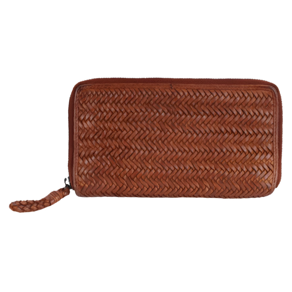 Talulah Handcrafted Leather Wallet - Cognac