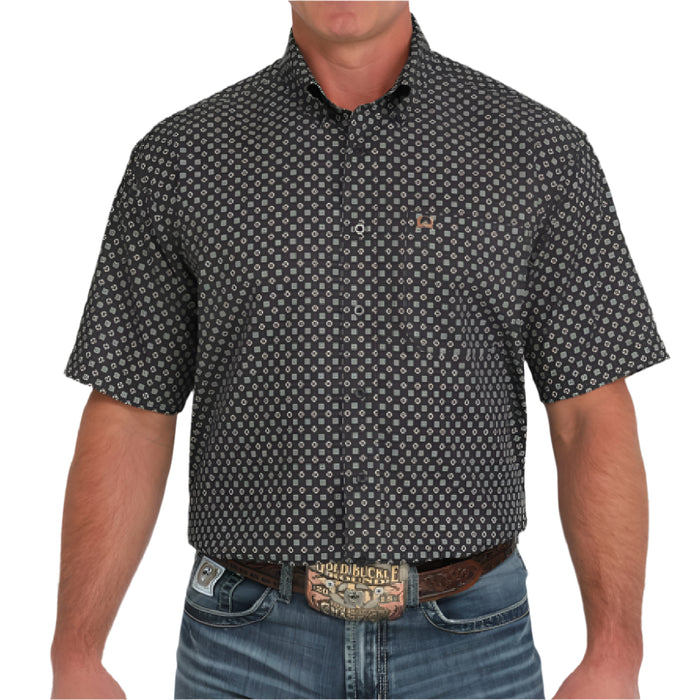 * Cinch Men's Arenaflex Geo Print Button Down Shirt - FINAL SALE MEN - Clothing - Shirts - Short Sleeve Cinch