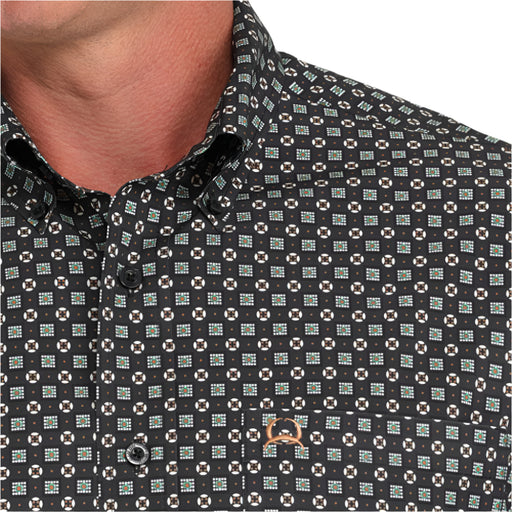 Cinch Men's Arenaflex Geo Print Button Down Shirt MEN - Clothing - Shirts - Short Sleeve Cinch