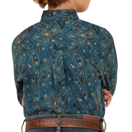 Cinch Boy's Paisley Button Down Western Shirt KIDS - Boys - Clothing - Shirts - Long Sleeve Shirts Cinch