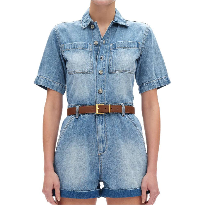 Bayeas Chloe Denim Romper WOMEN - Clothing - Jumpsuits & Rompers Bayeas
