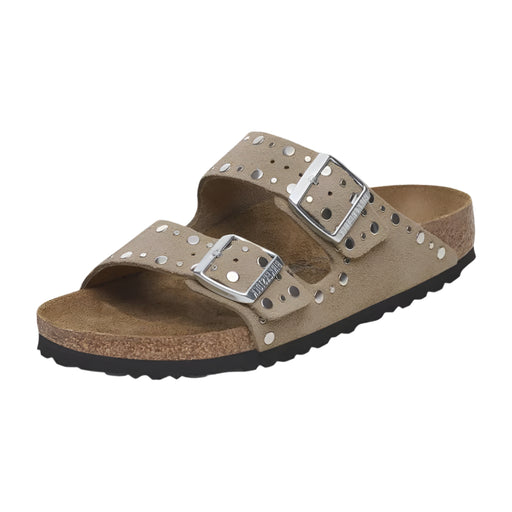 Birkenstock Arizona Rivet - Taupe WOMEN - Footwear - Sandals Birkenstock