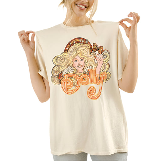 * Dolly Parton 80s Tee - FINAL SALE WOMEN - Clothing - Tops - Short Sleeved Livy Lu + Liv Goods