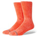 Stance Men's Icon Dyed Crew Socks - Coral MEN - Clothing - Underwear, Socks & Loungewear - Socks Stance