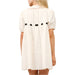 Gauze Bow Puff Sleeve Mini Dress WOMEN - Clothing - Dresses Blue B