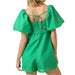* Square Neck Babydoll Gingham Romper - FINAL SALE WOMEN - Clothing - Jumpsuits & Rompers Day + Moon