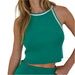 Halter Crop Knit Sweater Tank Top - FINAL SALE WOMEN - Clothing - Tops - Sleeveless By Together