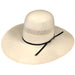 American Solid Weave Fancy Vent 4 1/4" Open Crown Straw Hat HATS - STRAW HATS American Hat Co.
