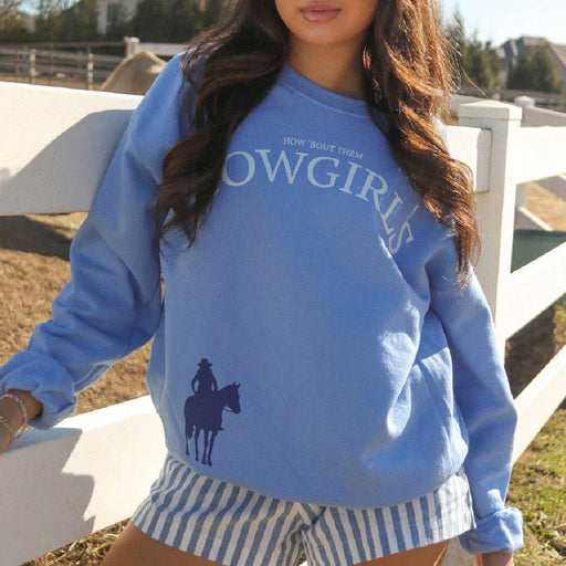 "How 'Bout Them Cowgirls" Sweatshirt WOMEN - Clothing - Pullovers & Hoodies Charlie Southern