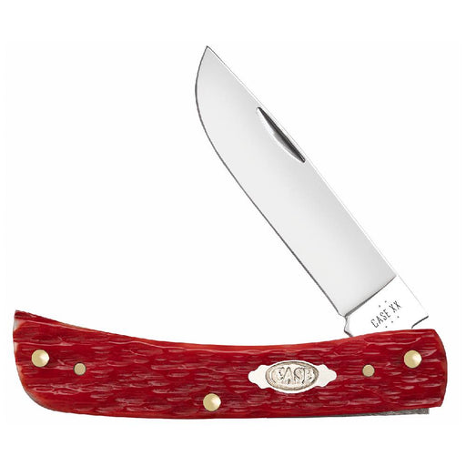 Case Sod Buster Jr - Dark Red Bone CS - Peach Seed Jig Knives W.R. Case