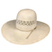American Two Tone Vented 4 1/2" Brim Open Crown Straw Hat HATS - STRAW HATS American Hat Co.