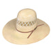 American Two Tone Vented 5" Open Crown Straw Hat HATS - STRAW HATS American Hat Co.