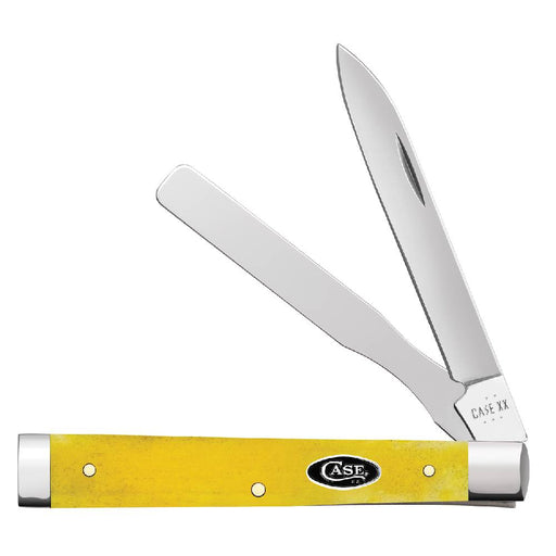 Case Baby Doc - Smooth Yellow Bone - Black Case Oval Shield Knives W.R. Case