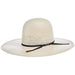 American Triple Fancy Vented 5" Brim Open Crown Straw Hat HATS - STRAW HATS American Hat Co.