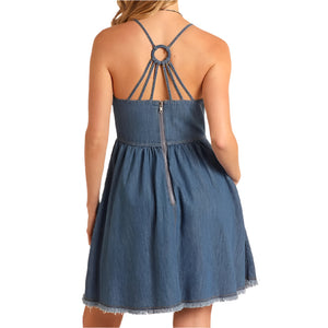 Rock & Roll Denim Women's Denim Mini Dress WOMEN - Clothing - Dresses Panhandle