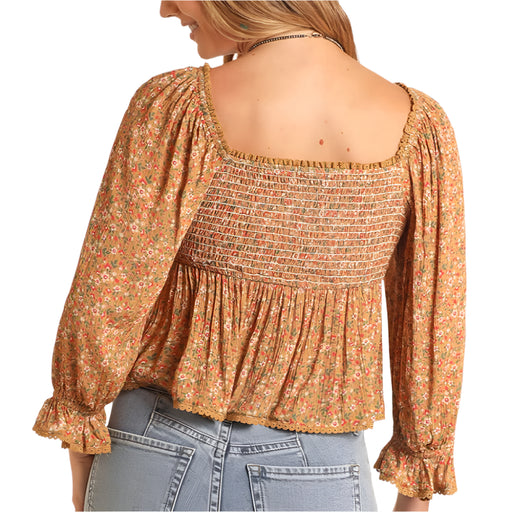 Rock & Roll Denim Women's Ditsy Floral Blouse WOMEN - Clothing - Tops - Long Sleeved Panhandle