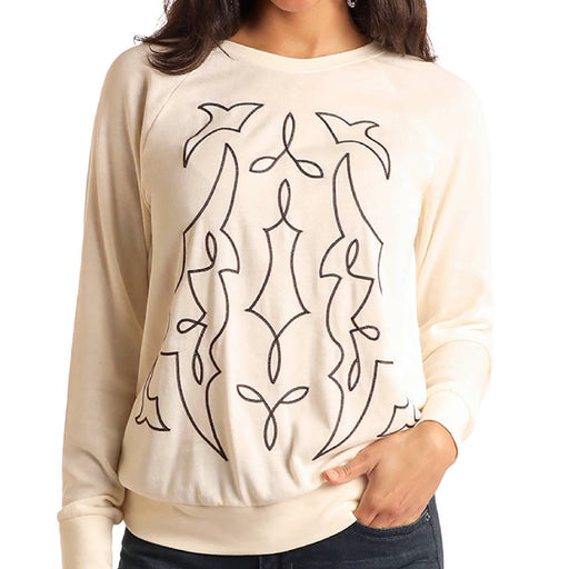 Panhandle Slim Women's Boot Stitch Embroidered Sweatshirt WOMEN - Clothing - Tops - Long Sleeved Panhandle