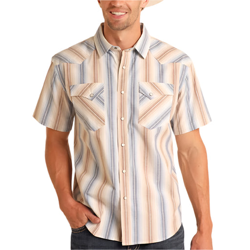Panhandle Slim Men's Modern Vintage Stripe Snap Shirt MEN - Clothing - Shirts - Short Sleeve Panhandle