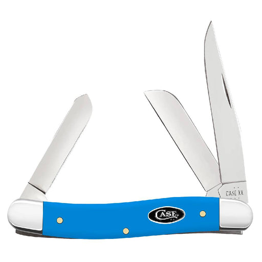 Case Medium Stockman - Smooth Light Blue Synthetic Knives W.R. Case